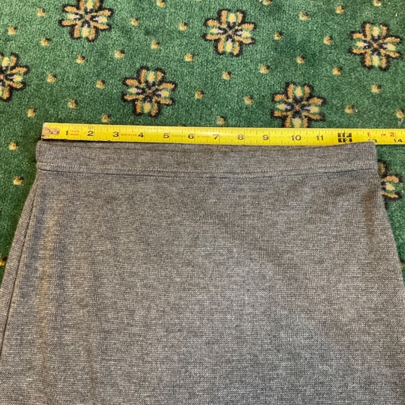 Elementz Midi Knit Skirt Gray Sz M Made in USA - Picture 4 of 8